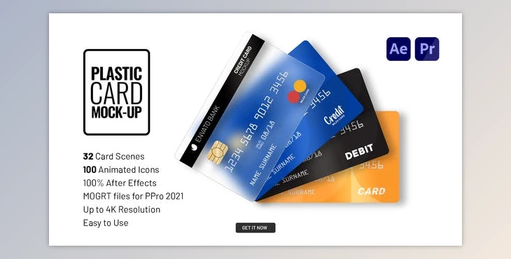 Download Plastic Card Mock-up 33666409 Videohive