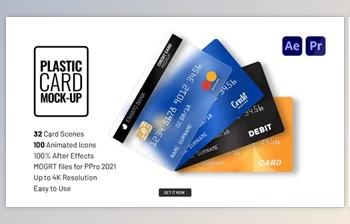 Download Plastic <span class='badge badge-warning'>Card</span> Mock-up 33666409 Videohive