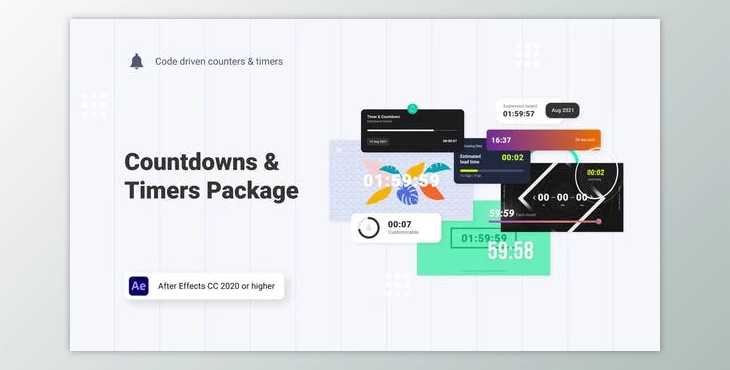 Download Countdowns & Timers Pack (Videohive 33470499) - AE Project
