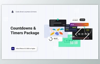 Download Countdowns & <span class='badge badge-warning'>Timers</span> Pack (Videohive 33470499) - AE Project