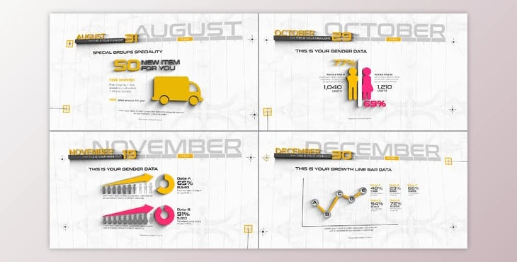 Download 3D Timeline Infographics (Videohive 31440754) - AE Project