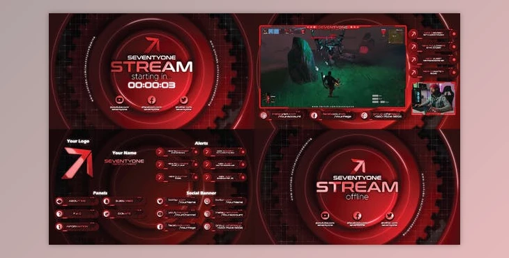 Download Streamer Pack 2 (Videohive 31071896) - AE Project