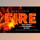 Download Fire Text Effect Photoshop Action
